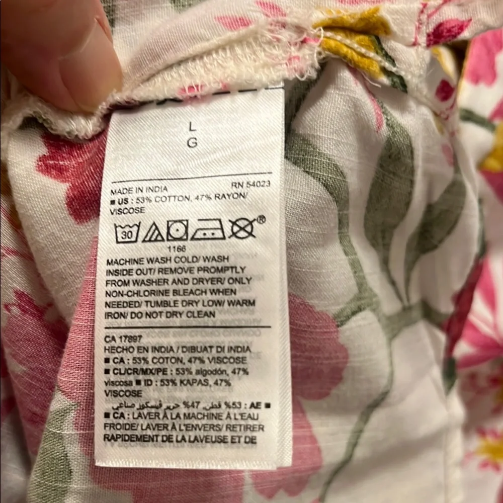 Old Navy Floral Sleeveless Blouse - Multicolor - Picture 5 of 6